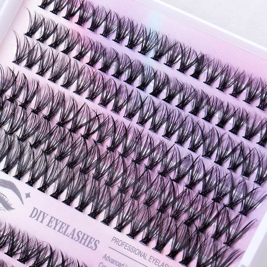 12 Rows Of 30D Plus 40D Clusters Of 240 Segmented Lashes Set
